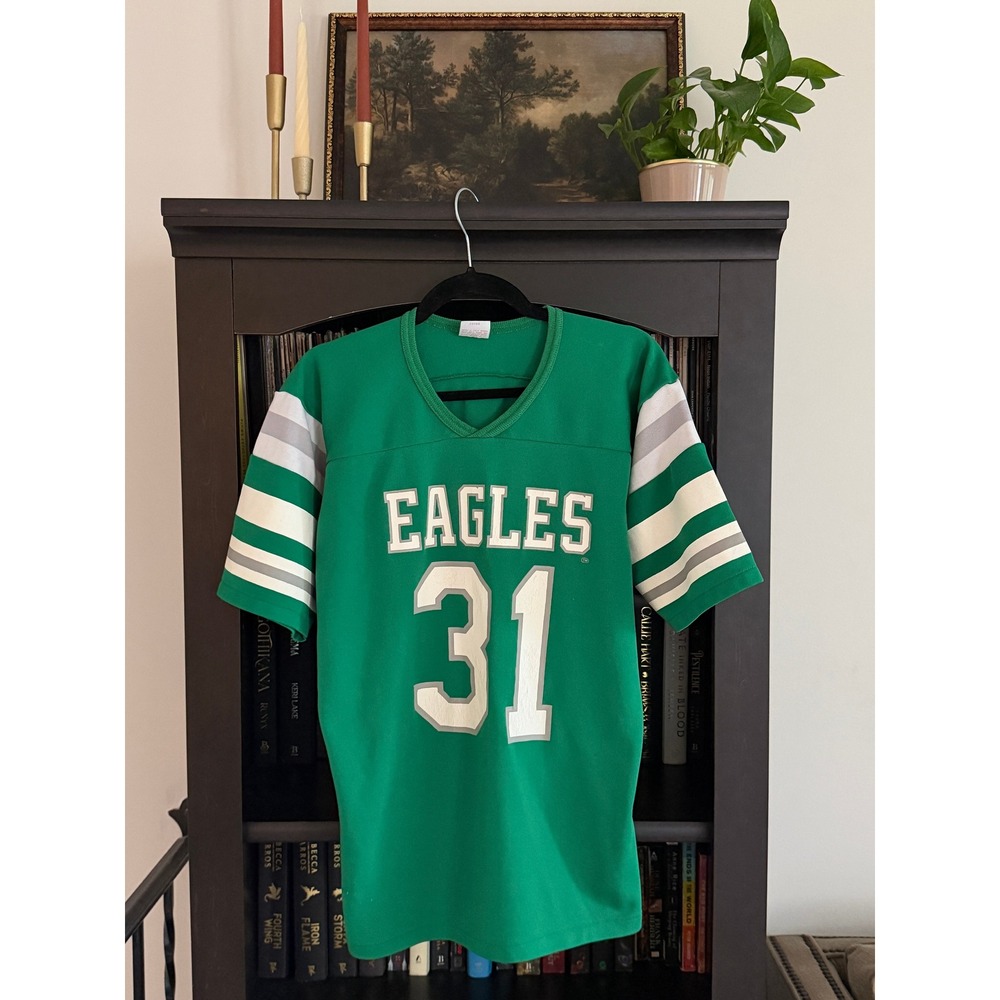Rawlings Vintage Philadelphia Eagles NFL Jersey Size M Green #31 Montgomery Rare